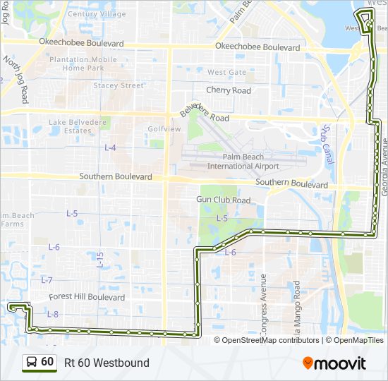 60 bus Line Map