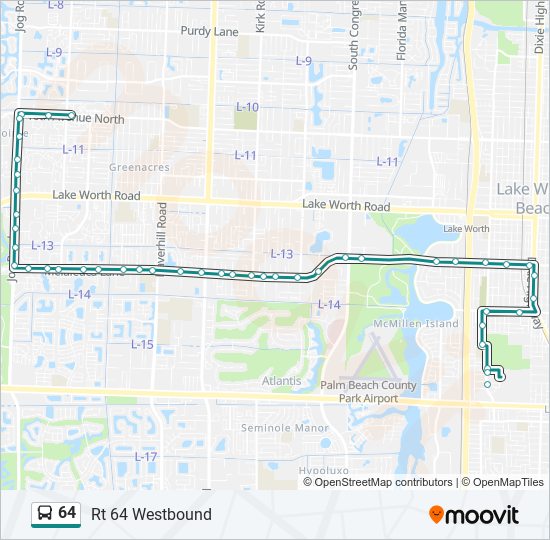 64 bus Line Map