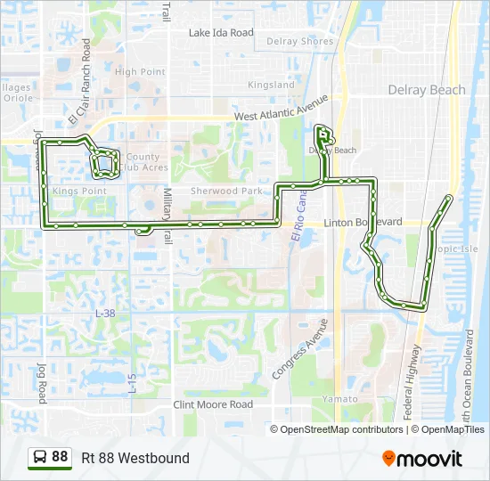 88 Bus Line Map