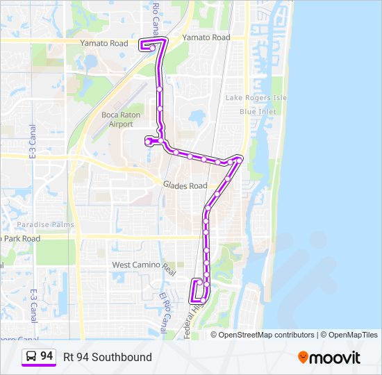 94 Bus Line Map