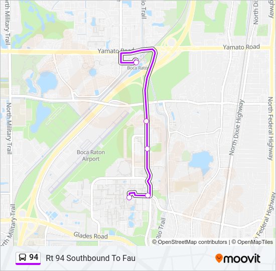 94 Bus Line Map