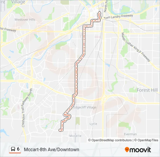 6 Bus Line Map