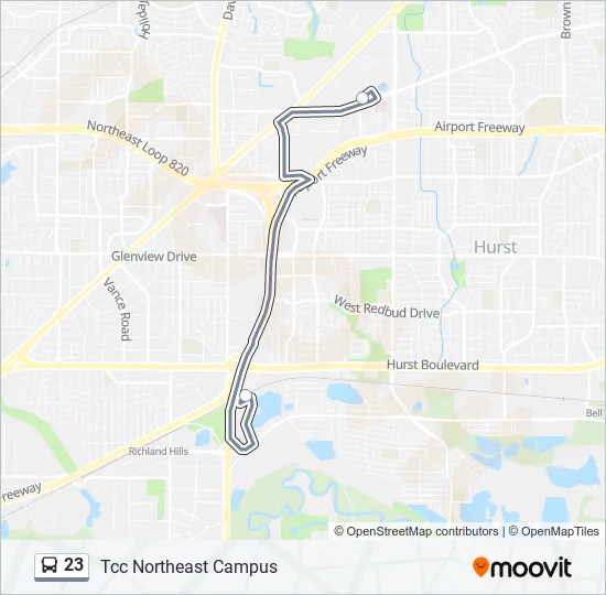 23 Bus Line Map