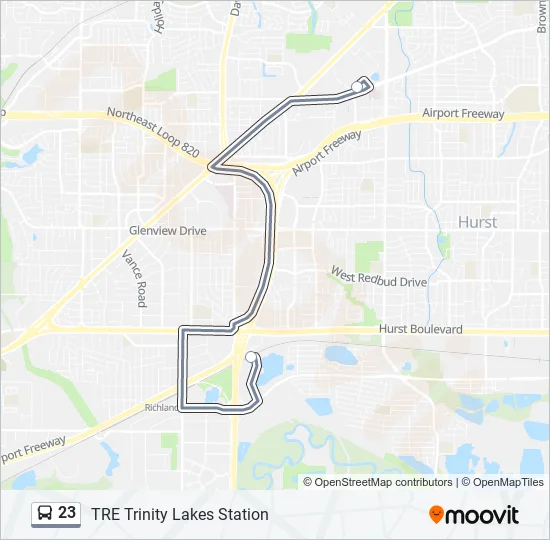 23 Bus Line Map