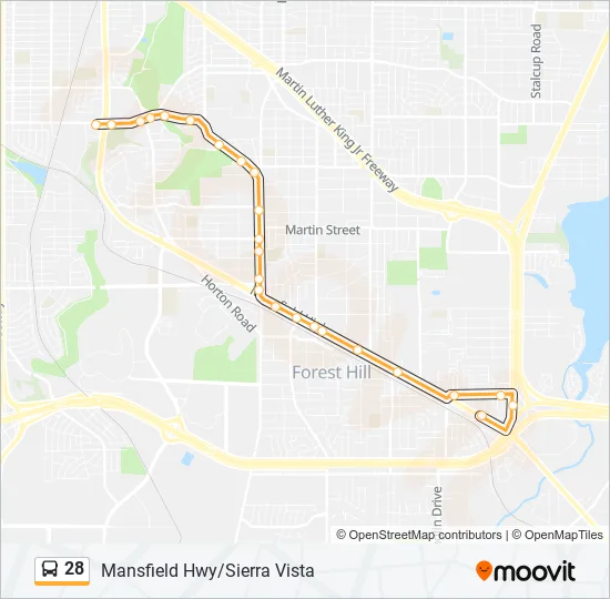 28 Bus Line Map