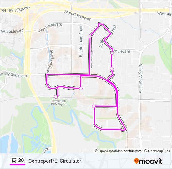 30 Bus Line Map