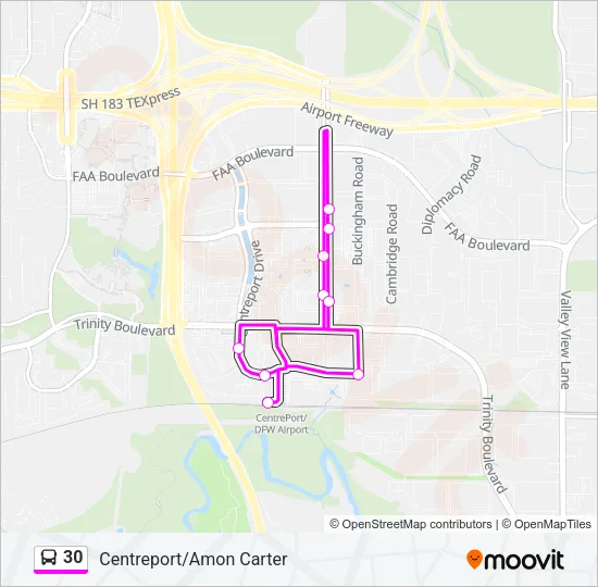 30 Bus Line Map