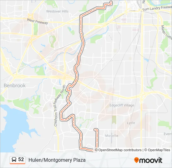 52 Bus Line Map