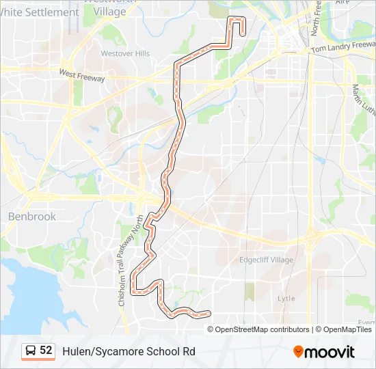 52 Bus Line Map
