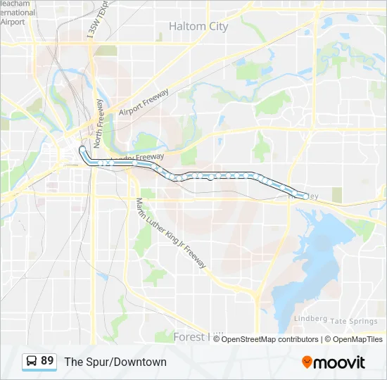 89 Bus Line Map