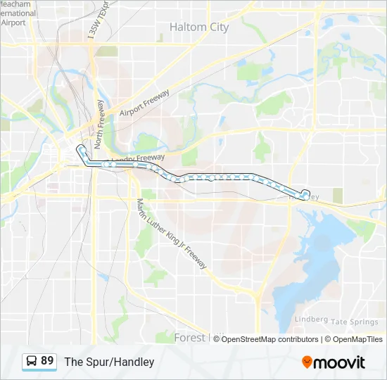 89 Bus Line Map