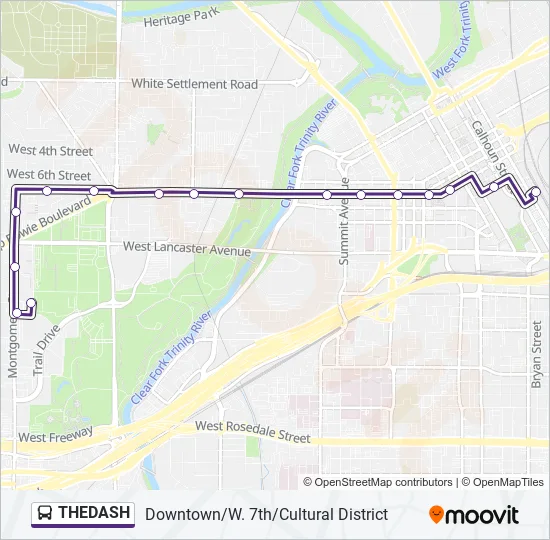 THEDASH Bus Line Map