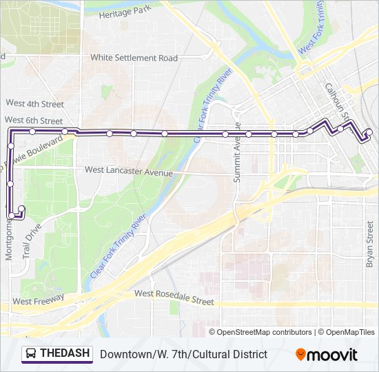THEDASH bus Line Map