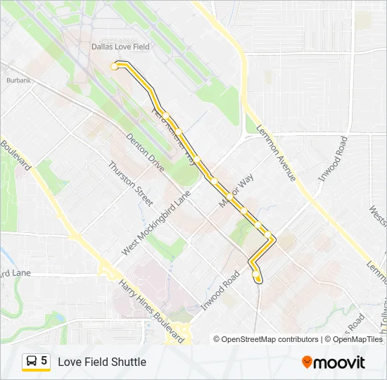 5 Bus Line Map