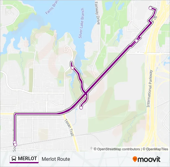 MERLOT Bus Line Map