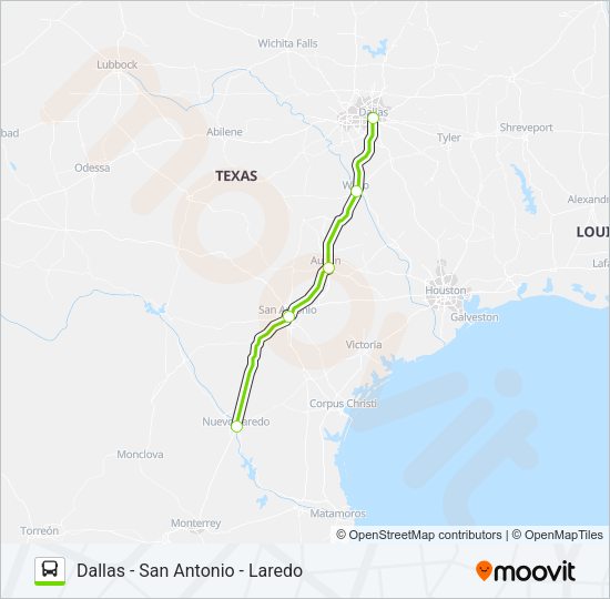 FLIXBUS US1161 Bus Line Map