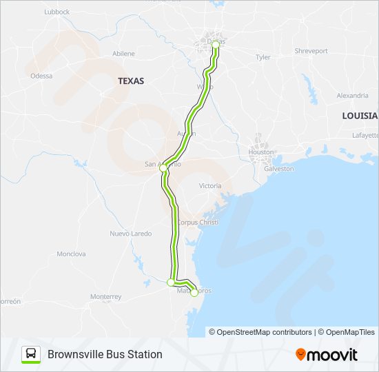 Mapa de FLIXBUS US1166 de autobús