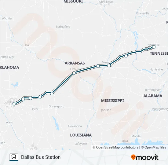 GREYHOUND US0600 Bus Line Map