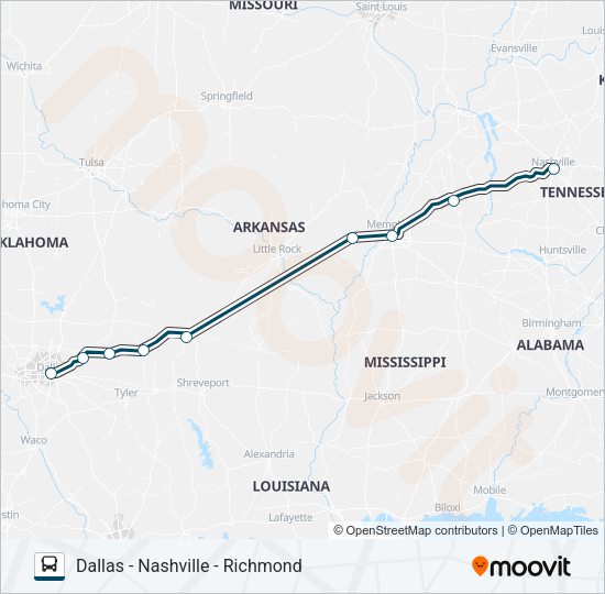 GREYHOUND US0600 Bus Line Map