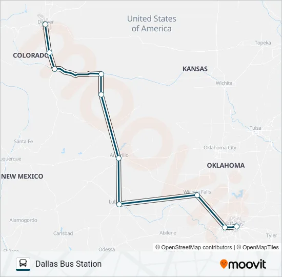 GREYHOUND US1144 Bus Line Map