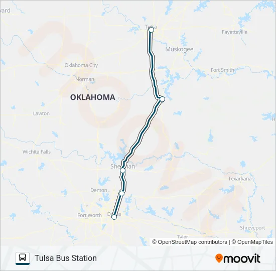 GREYHOUND US1146 Bus Line Map