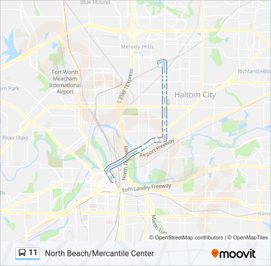 11 Bus Line Map