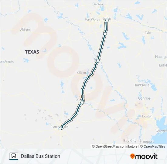 GREYHOUND US1159 Bus Line Map