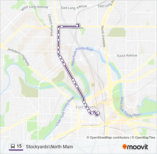 15 Bus Line Map