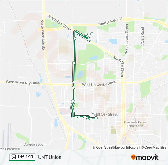 DP 141 Bus Line Map