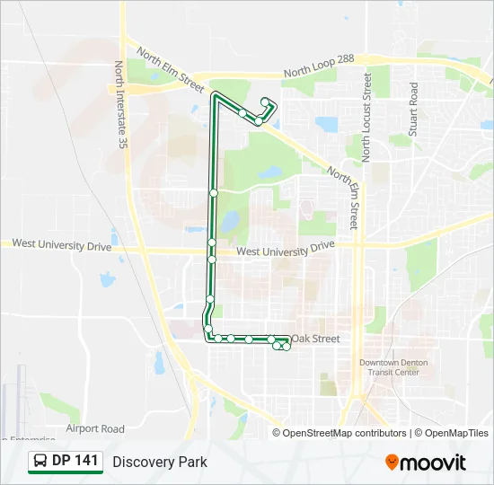 DP 141 Bus Line Map