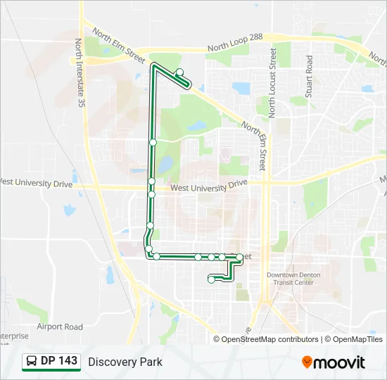 DP 143 Bus Line Map