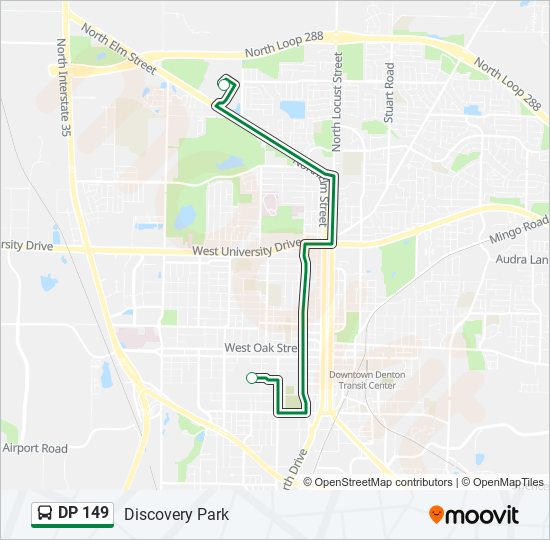 DP 149 bus Line Map