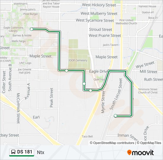 DS 181 Bus Line Map