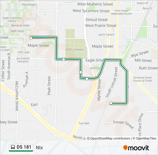 DS 181 Bus Line Map