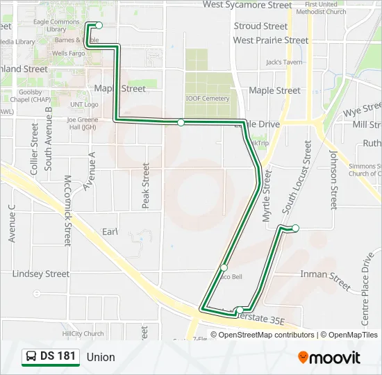 DS 181 Bus Line Map