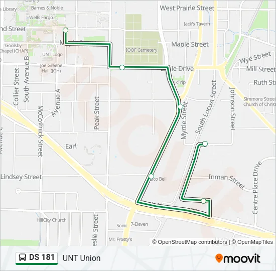 DS 181 Bus Line Map