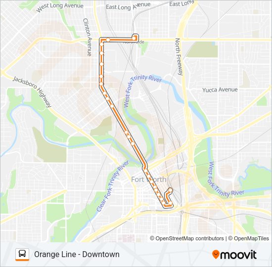 ORANGE LINE Bus Line Map