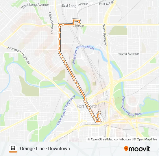 ORANGE LINE Bus Line Map