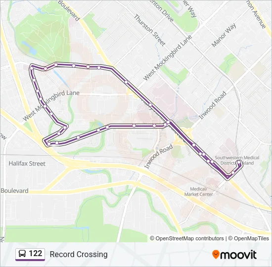 122 Bus Line Map