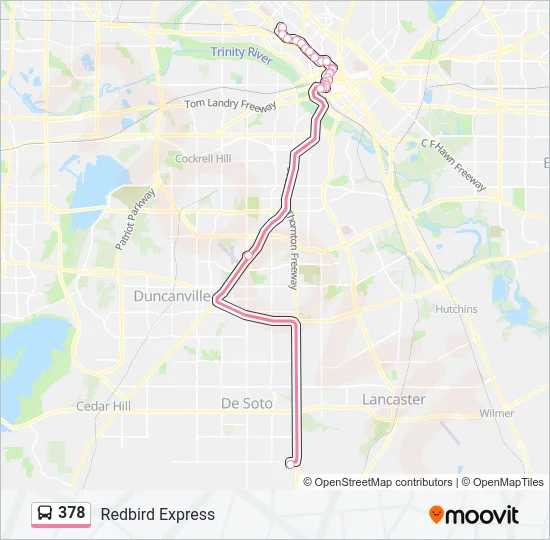 378 Bus Line Map