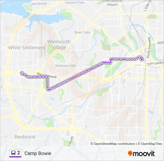 2 Bus Line Map