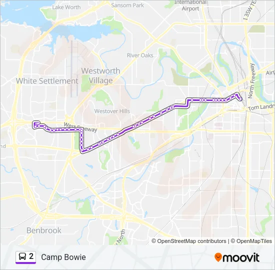 2 Bus Line Map