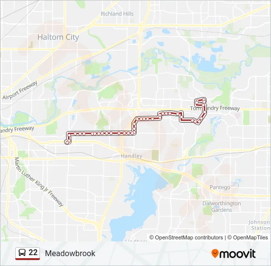 22 Bus Line Map