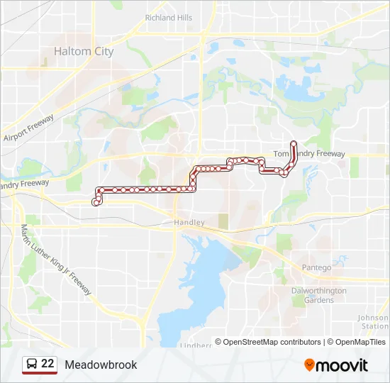 22 Bus Line Map