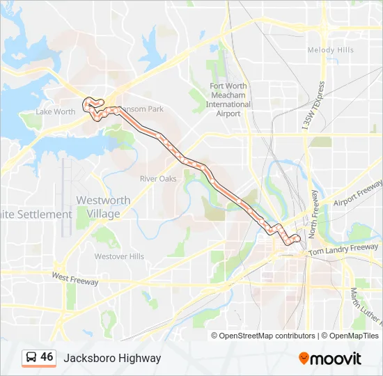 46 Bus Line Map