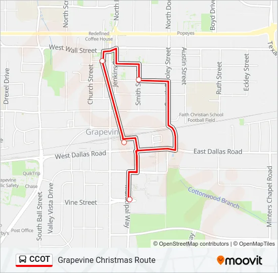 CCOT Bus Line Map