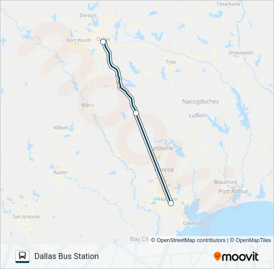GREYHOUND US1126S Bus Line Map
