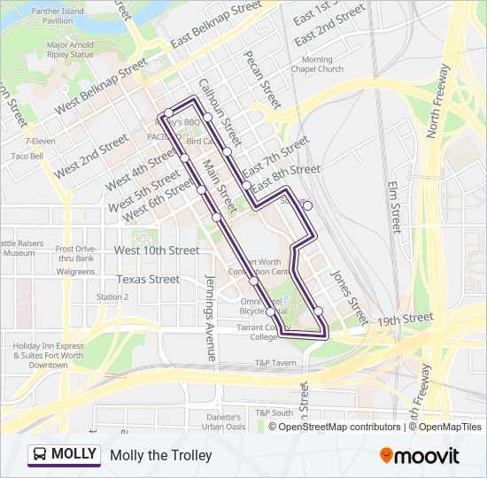 MOLLY bus Line Map