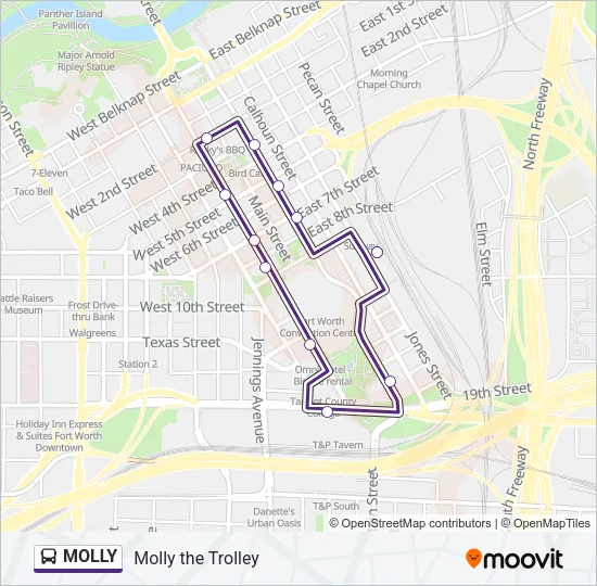 MOLLY Bus Line Map