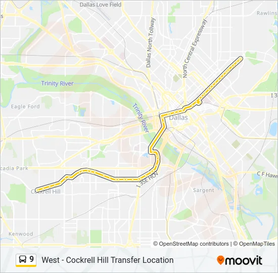 9 Bus Line Map